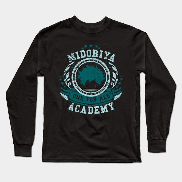 Midoriya Academy Long Sleeve T-Shirt by hybridgothica